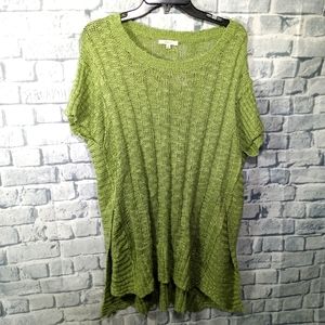 NWT Oversized Short Sleeved Tunic Sweater by Easel